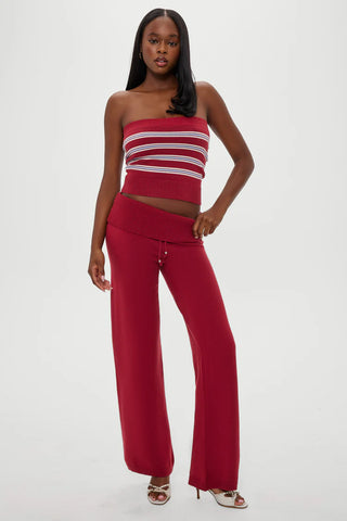 Dawson Cloud Knit Pant in Rosewood