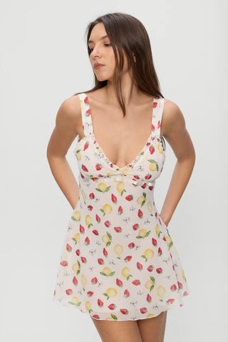 Dreamer Chiffon Mini Dress in Amalfi