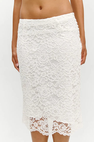 Honeymoon Lace Midi Skirt