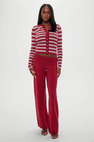 Lenon Cloud Knit Sweater in Collegiate Stripe