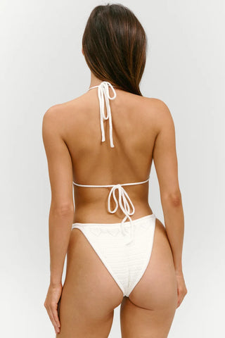 Tide Knit Bottom in White Chapel