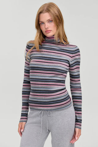 Tucker Cloud Knit Turtleneck Sweater in Rain Puddle