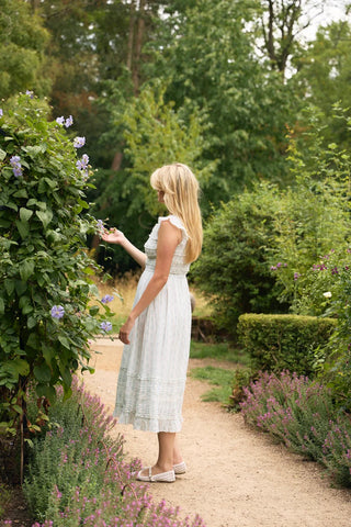 Lottie Midi Dress in Belle Stripe