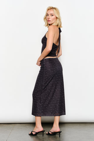 Geneva Mesh Halter Top