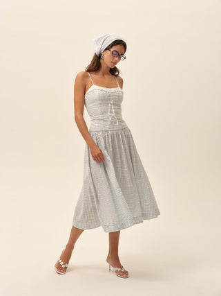 Georgia Gingham Midi Dress