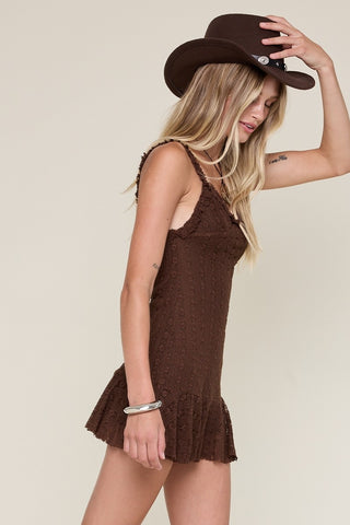 Girls Club Embroidered Mini Dress