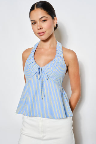 Hallie Ruched Halter Top