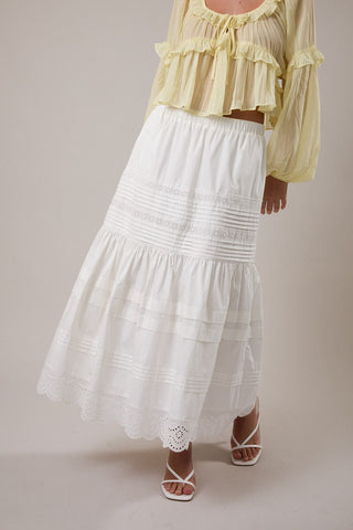 Heirloom Eyelet Midi Skirt