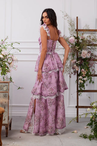 V. Chapman Jolie Dress in Lilac Tapestry Rose