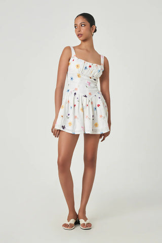 Joao Dress in Pressed Flowers