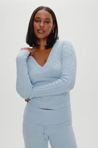 Kit V Neck Sweater in Daydream