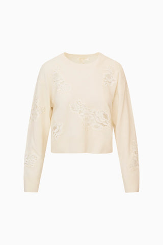 Lazuli Cashmere and Lace Sweater