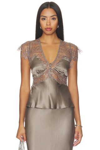 Verelle Silk-Blend Lace Top