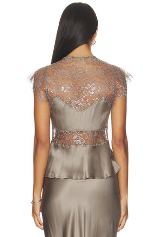 Verelle Silk-Blend Lace Top