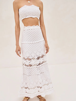 Alexis Jana Crochet Maxi Skirt