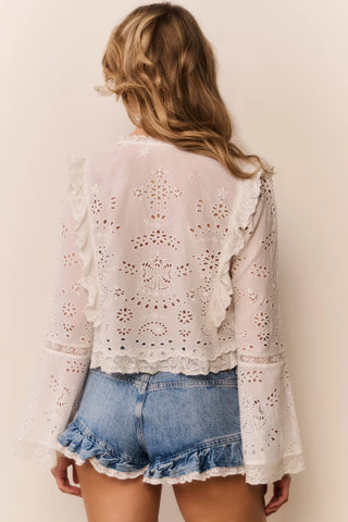 Hawthorn Cotton Eyelet Blouse