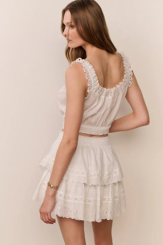 Lupo Heart Eyelet Top
