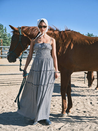 Laura Smocked Maxi Dress