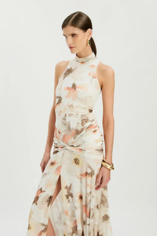 Leanna Mesh Midi Dress