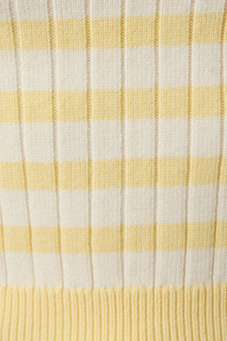 Lemon Drop Striped Knit Top