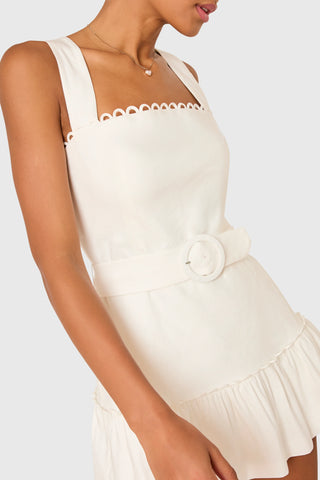 Lena Romper in Ivory