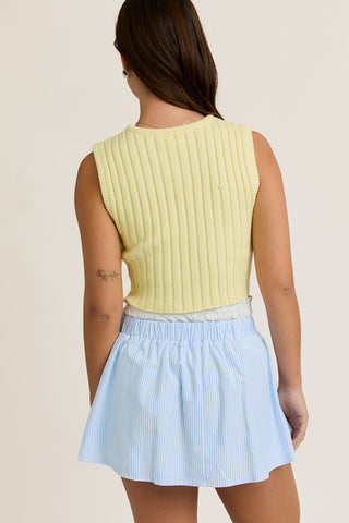 Limoncello Lines Knit Tank