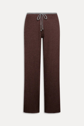 Lochlin Ribbed Knit Pants in Amber