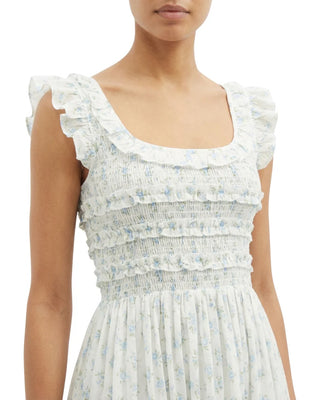 Lottie Midi Dress in Belle Stripe