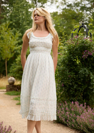 Lottie Midi Dress in Belle Stripe