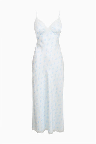 Manuela Silk-Blend Maxi Slip Dress