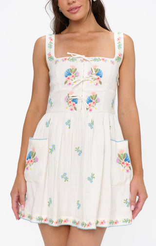 Demi Mini Dress in Wild Meadow