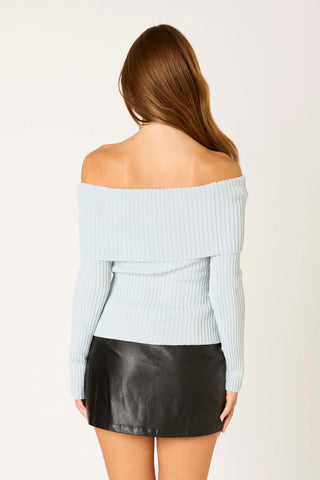 Manchild Off-Shoulder Sweater