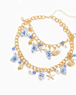 Marine Life Multi Charm Necklace