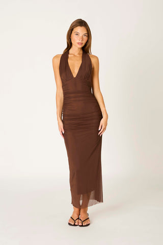 Michelle Ruched Maxi Dress