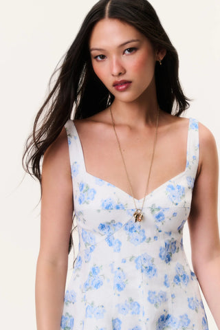 Nabi Dress in Blue Marina