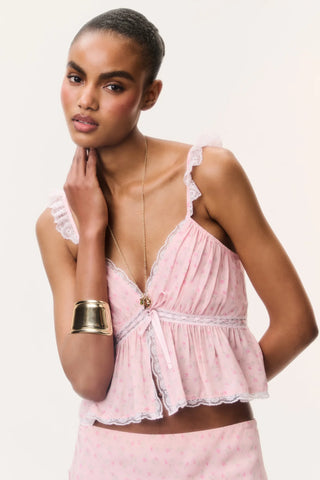 Nicoleta Top in Calico Peach