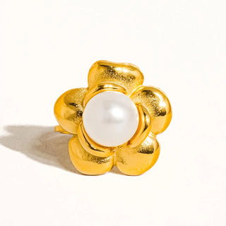 Neville Non-Tarnish Flower Ring