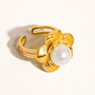 Neville Non-Tarnish Flower Ring