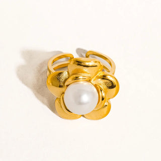 Neville Non-Tarnish Flower Ring