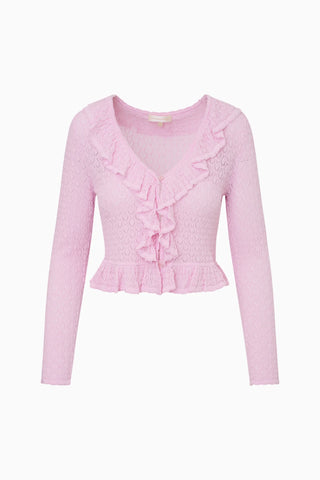 Nilah Cardigan in Lotus Pink