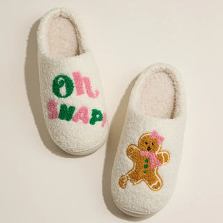 Oh Snap! Holiday Slippers