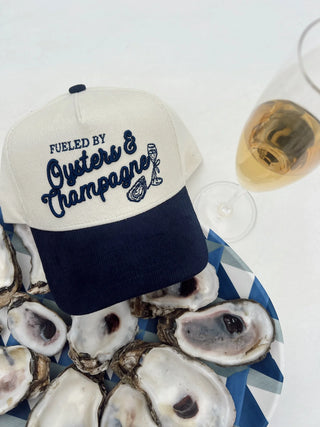 Oysters & Champagne Corduroy Trucker Hat