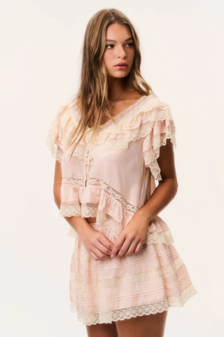 Persine Top in Petal Peach