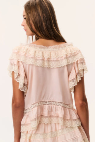 Persine Top in Petal Peach