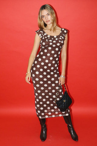 Penny Polka Dot Midi Dress