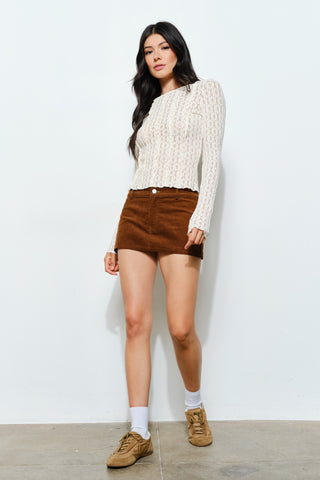 Peyton Corduroy Skort