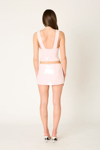 Pink Diamond Mini Skirt