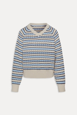 Piper Cable Knit Sweater in Lighthouse