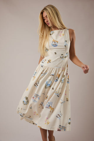 Postcards from the Coast Midi Dress