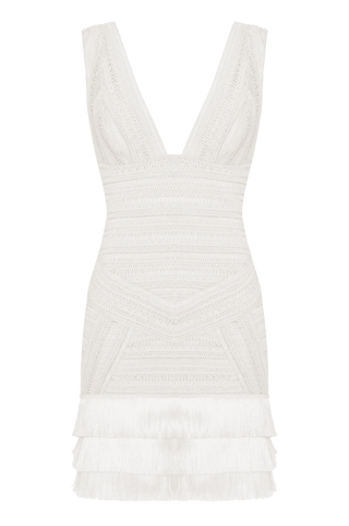 Radiant Fringe Mini Dress